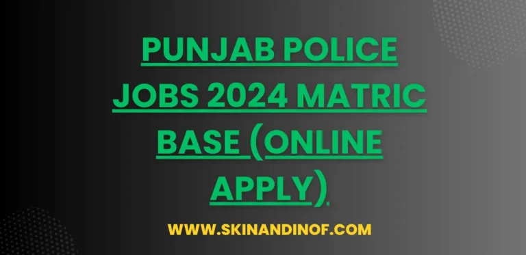 Punjab Police Jobs 2024 Matric Base (Online Apply)