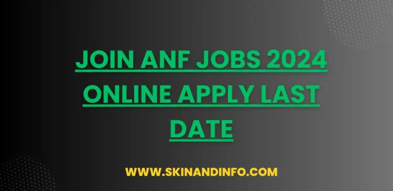 Join ANF Jobs 2024 Online Apply Last Date