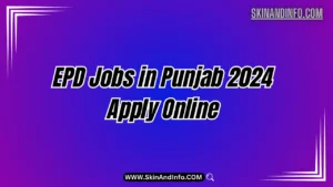 EPD Jobs in Punjab 2024 Apply Online