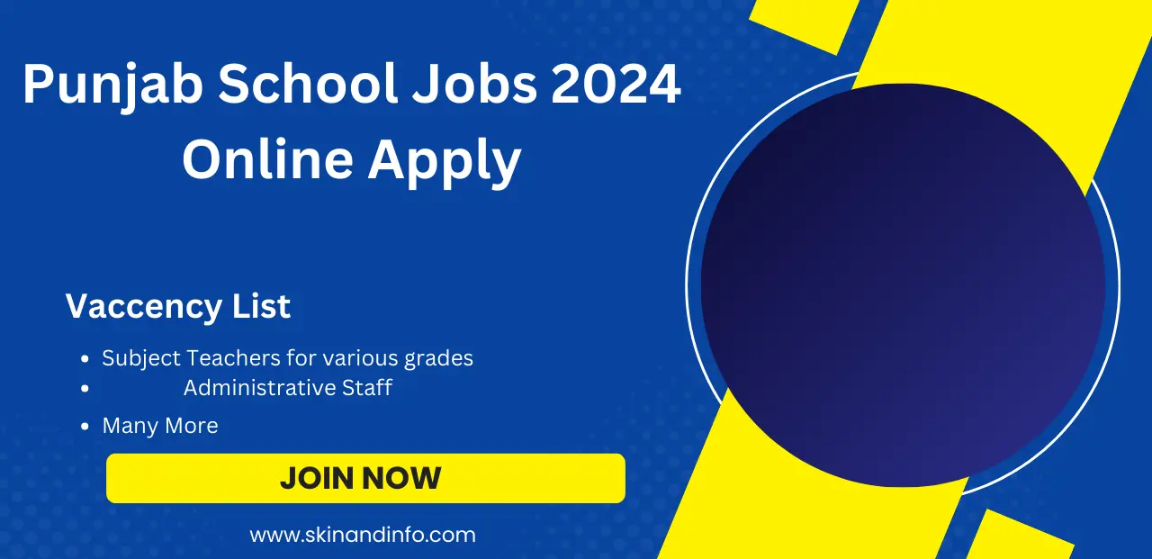 Punjab School Jobs 2024 Online Apply