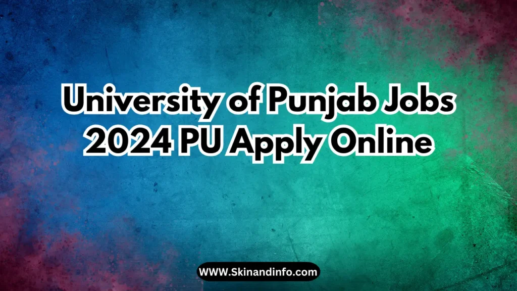 University of Punjab Jobs 2024 PU Apply Online